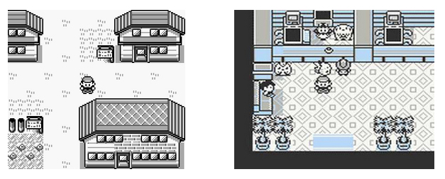 Exemple dans Pokemon (1996, GameBoy)